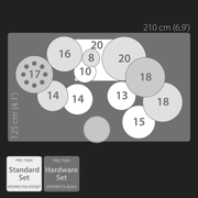 EFNOTE PRO Acoustic Design 703X Special Electronic Drum Set: Complete Drum Kit Solution with 360 Triggering for Cymbals, Stage Box with 12 Direct XLR Outs Black Oak Wrap - Musical Instrument Warehouse