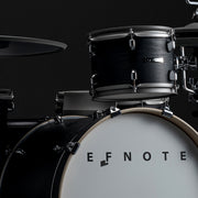 EFNOTE PRO Acoustic Design 703X Special Electronic Drum Set: Complete Drum Kit Solution with 360 Triggering for Cymbals, Stage Box with 12 Direct XLR Outs Black Oak Wrap - Musical Instrument Warehouse