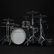 EFNOTE PRO Acoustic Design 703X Special Electronic Drum Set: Complete Drum Kit Solution with 360 Triggering for Cymbals, Stage Box with 12 Direct XLR Outs Black Oak Wrap - Musical Instrument Warehouse