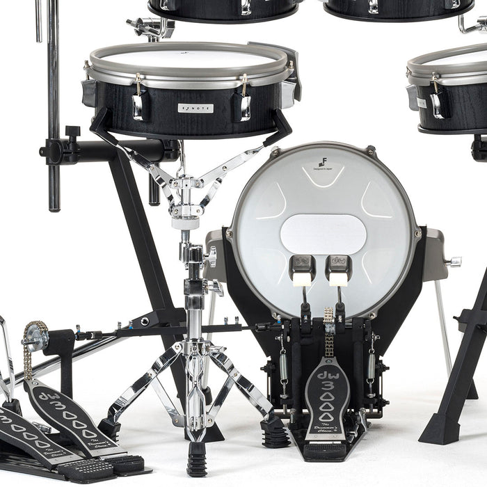 EFNOTE 3X Acoustic Designed Electronic Drum Set, MIDI , w/360 Triggering, , 3 Zone, 8ch XLR - Black Oak Wrap