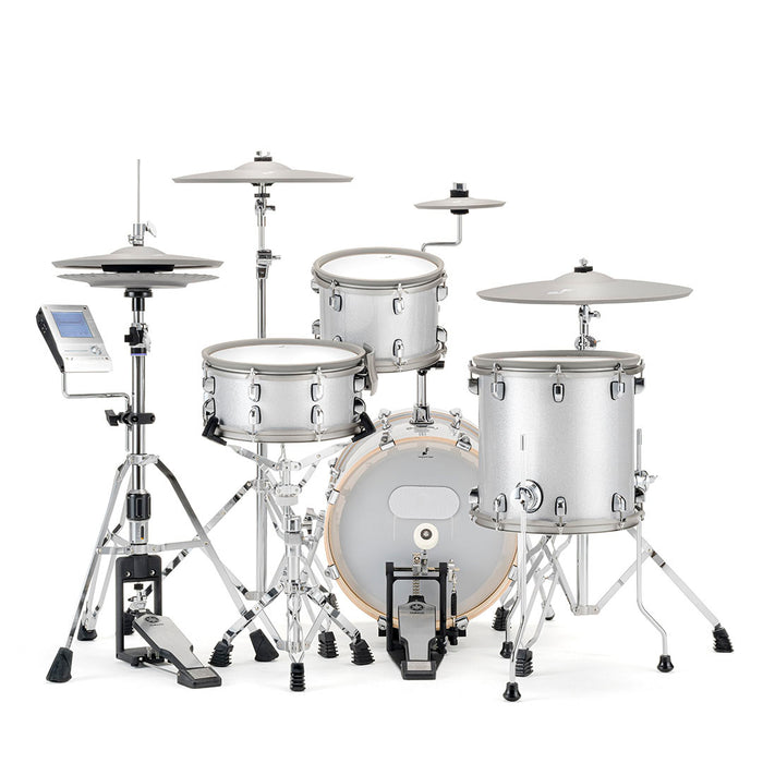 EFNOTE 5 Acoustic Designed Electronic Drum Set, MIDI, w/360 Triggering, 3 Zone, 8ch XLR - White Sparkle