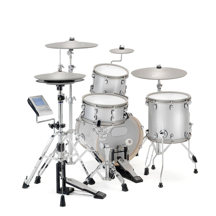 EFNOTE 5 Acoustic Designed Electronic Drum Set, MIDI, w/360 Triggering, 3 Zone, 8ch XLR - White Sparkle