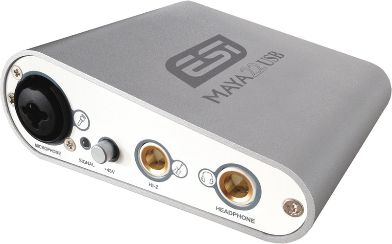 ESI MAYA22 USB - Silver - Flexible High Performance 24-bit USB Audio Interface - Musical Instrument Warehouse