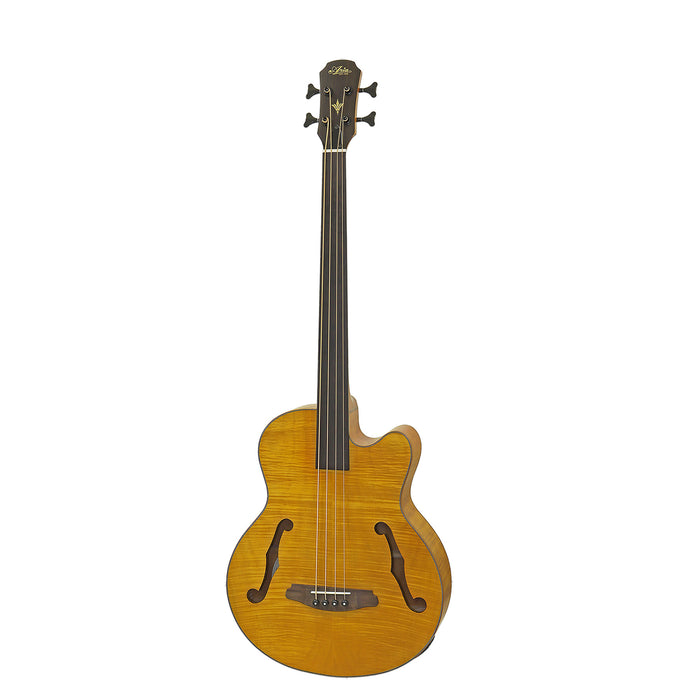 Aria FEB-F2M-FL Electro Acoustic Bass 814MM Medium Scale Fretless