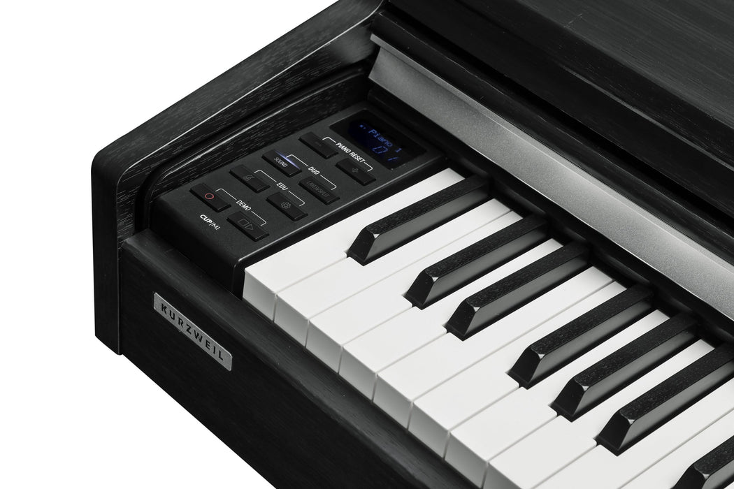 Kurzweil CUP M1 Home Digital Upright Piano | 88 Keys, Bluetooth+MIDI & USB Connectivity, Black - Musical Instrument Warehouse