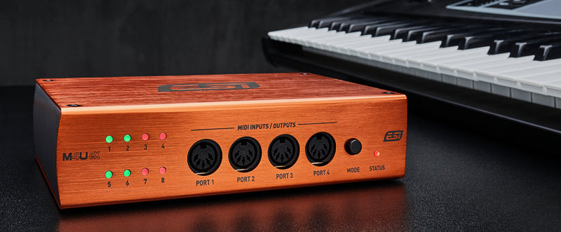 ESI M4U eX - 8-port USB 3.0 MIDI interface with USB hub - Musical Instrument Warehouse