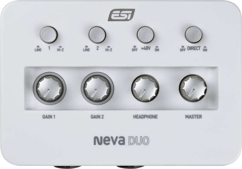 ESI Neva DUO Audio Interface bundle Protools Suite Included - Musical Instrument Warehouse