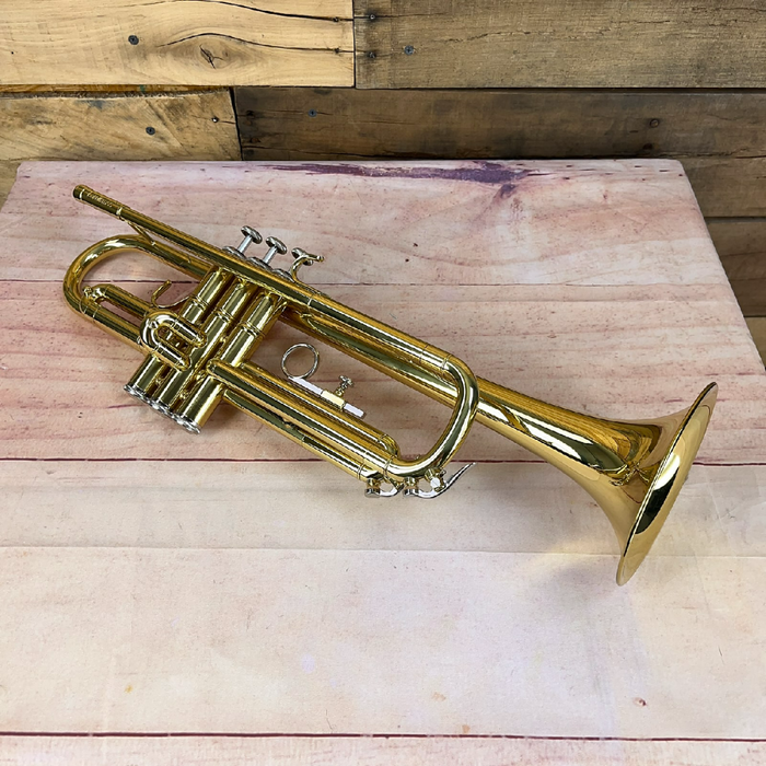 Carol Brass Student Model Trumpet – CTR‐1000H‐YSS‐Bb-L - Yellow Brass Lacquer Finish