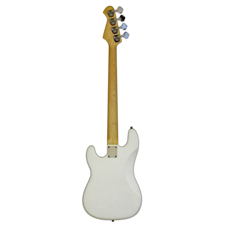 Aria Pro II STB-PB/B Solid-Body Electric Bass Guitar White - Musical Instrument Warehouse