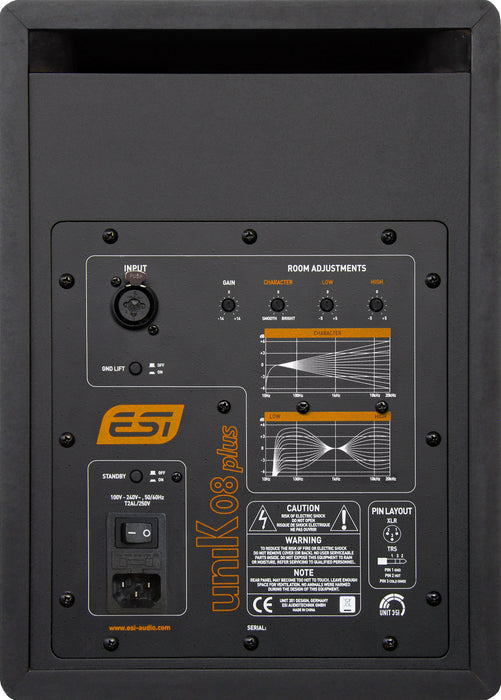 ESI uniK 08+ Professional Active Reference 8" Studio Monitor (Single)