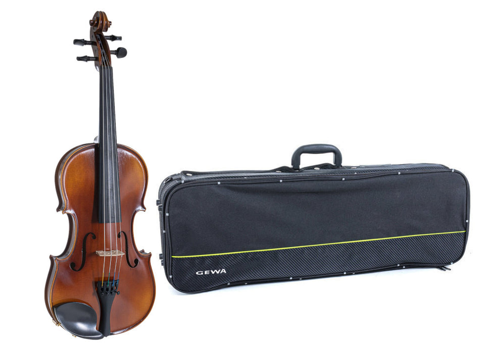 GEWA Violin, L'Apprenti VL1 with Larsen Aurora Strings, Oblong Case 4/4 - Musical Instrument Warehouse
